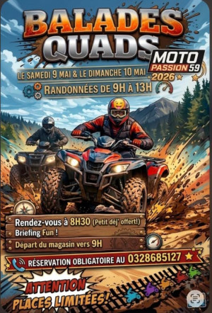Balades Quad organisées par Mot Passion 59